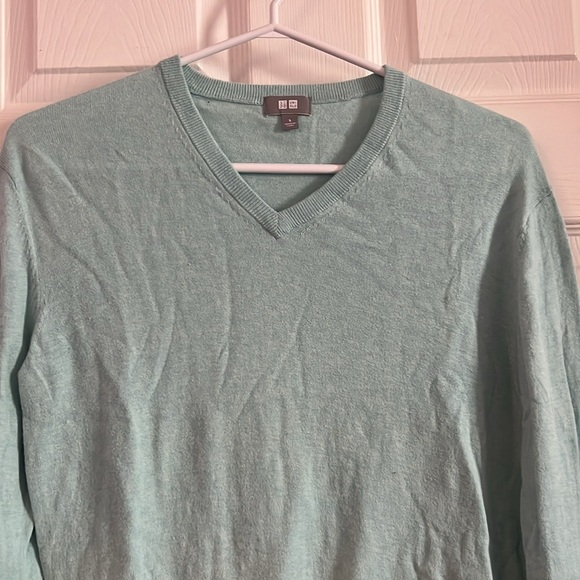 Turquoise knit sweater from Uniqlo - Picture 4 of 4